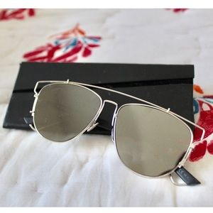 Christian Dior Reflective Sunglasses w/ case